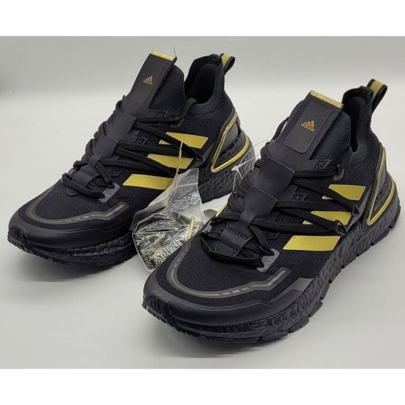 Adidas Ultraboost 20 Explorer 'Black Gold Metallic' H03051 - Picture 3 of 11